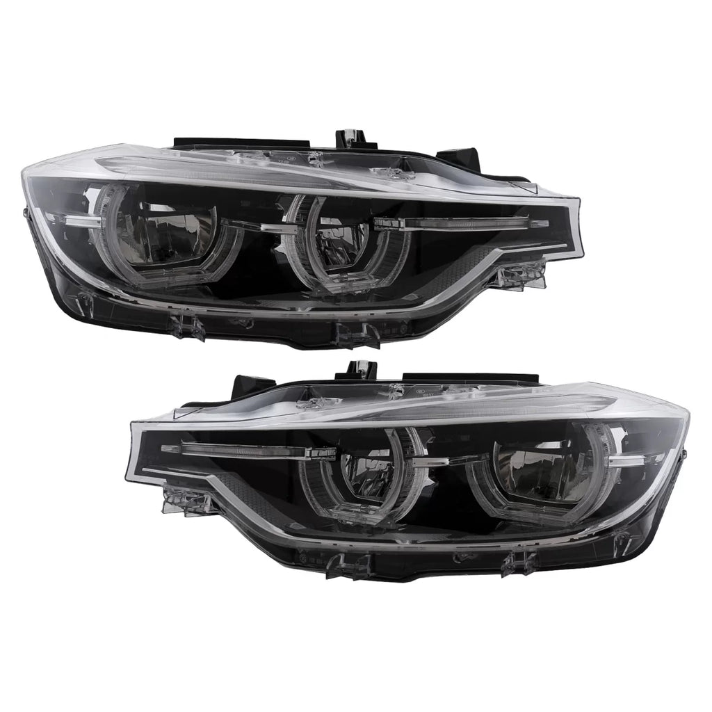 Fari anteriori Angel Eyes Full LED per BMW Serie 3 F30 F31 berlina Touring (2011 e successivi)