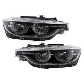 Fari anteriori Angel Eyes Full LED per BMW Serie 3 F30 F31 berlina Touring (2011 e successivi)