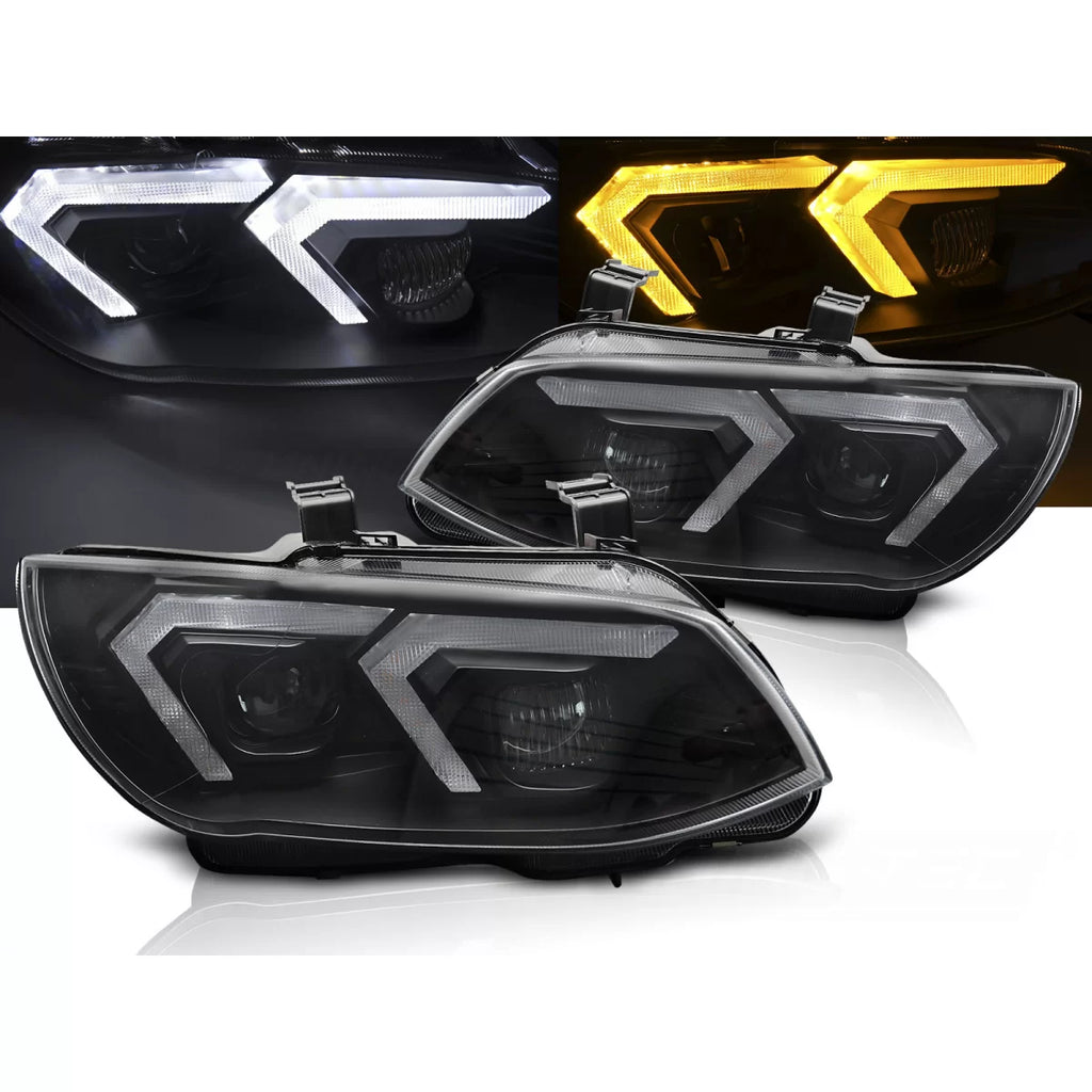 Fari anteriori neri compatibile BMW E92 / E93 LCI 10-13 Full LED