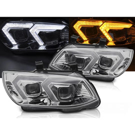 Fari anteriori cromati compatibile BMW E92 / E93 LCI 10-13 Full LED