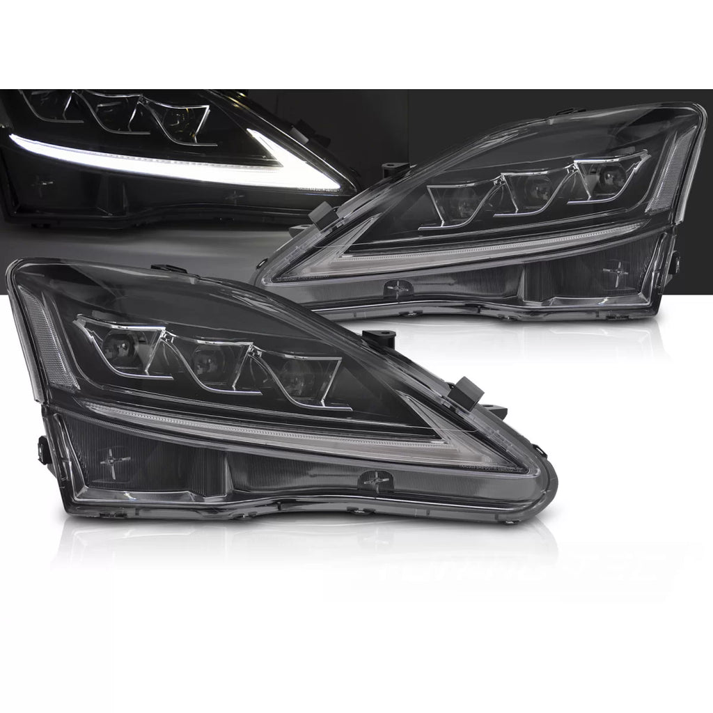 Fari anteriori LEXUS IS 06-13 LED nero Full LED