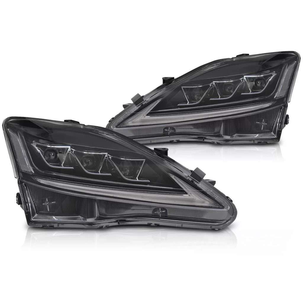 Fari anteriori LEXUS IS 06-13 LED nero Full LED