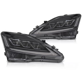 Fari anteriori LEXUS IS 06-13 LED nero Full LED
