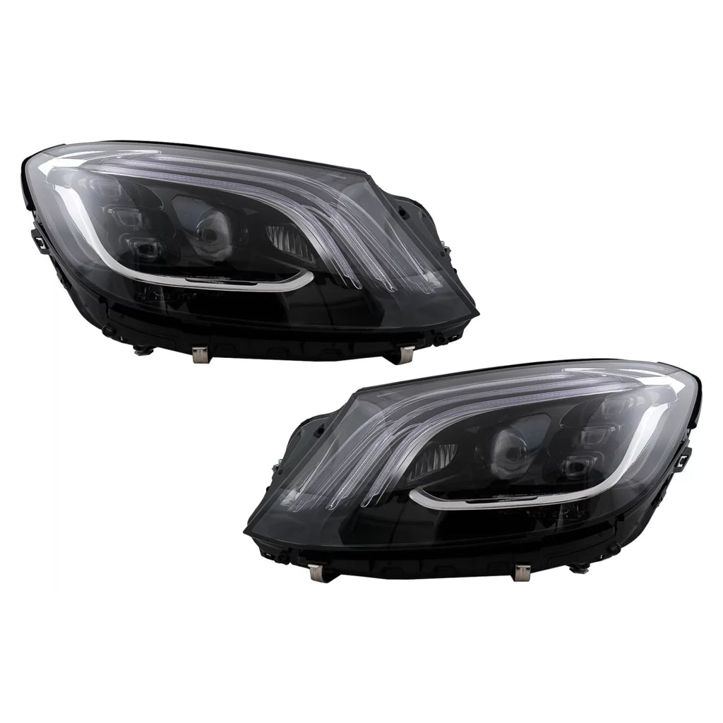 Fari anteriori Full LED per Mercedes Classe S W222 (2013-2020) nero