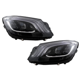 Fari anteriori Full LED per Mercedes Classe S W222 (2013-2020) nero