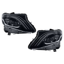 Fari anteriori Full LED per Mercedes Classe V Vito W447 (2014-2024) nero dinamico Indicatori di direzione