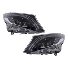 Fari anteriori Full LED per Mercedes Classe V W447 (2016-2020) nero