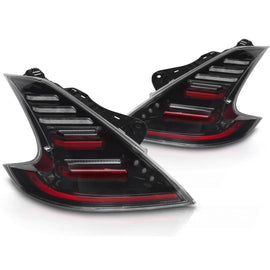 Fanali posteriori neri compatibile NISSAN 370Z 09-20 Full LED