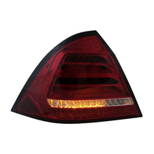 Carica l'immagine nel visualizzatore di Gallery, Fanali posteriori Full LED per Mercedes Classe C W203 berlina (2000-2004) rosso trasparente con dinamico Indicatore