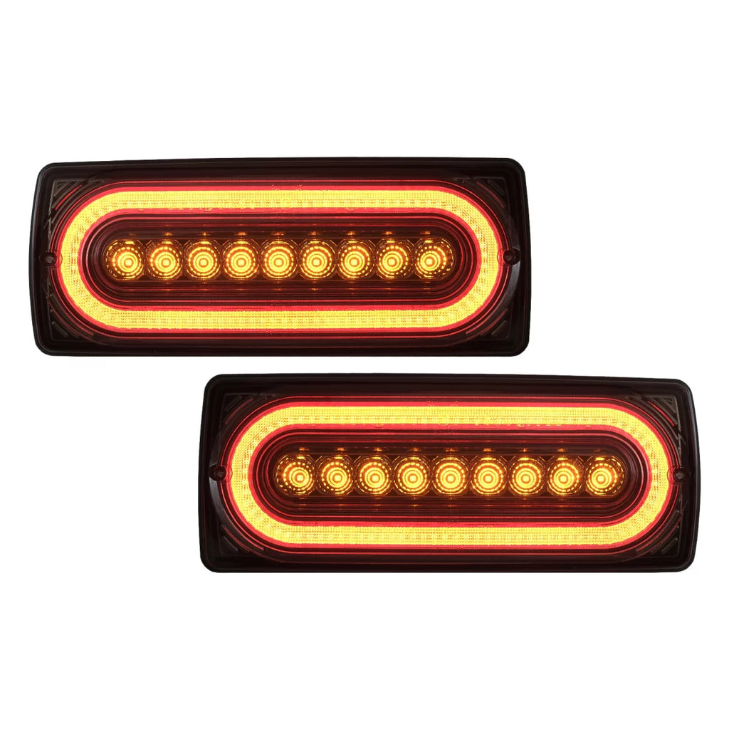 Fanali posteriori Full LED per Mercedes Classe G W463 (1989-2017) con dinamico sequenziale direzionale segnale fumé