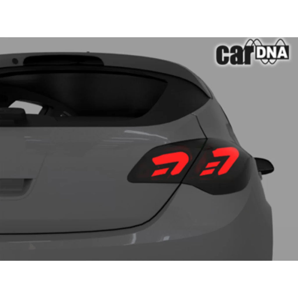 Fanali posteriori Full LED per Opel Astra J (2009-2015) 5 porte hatchback nero fumé