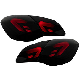 Fanali posteriori Full LED per Opel Astra J (2009-2015) 5 porte hatchback nero fumé