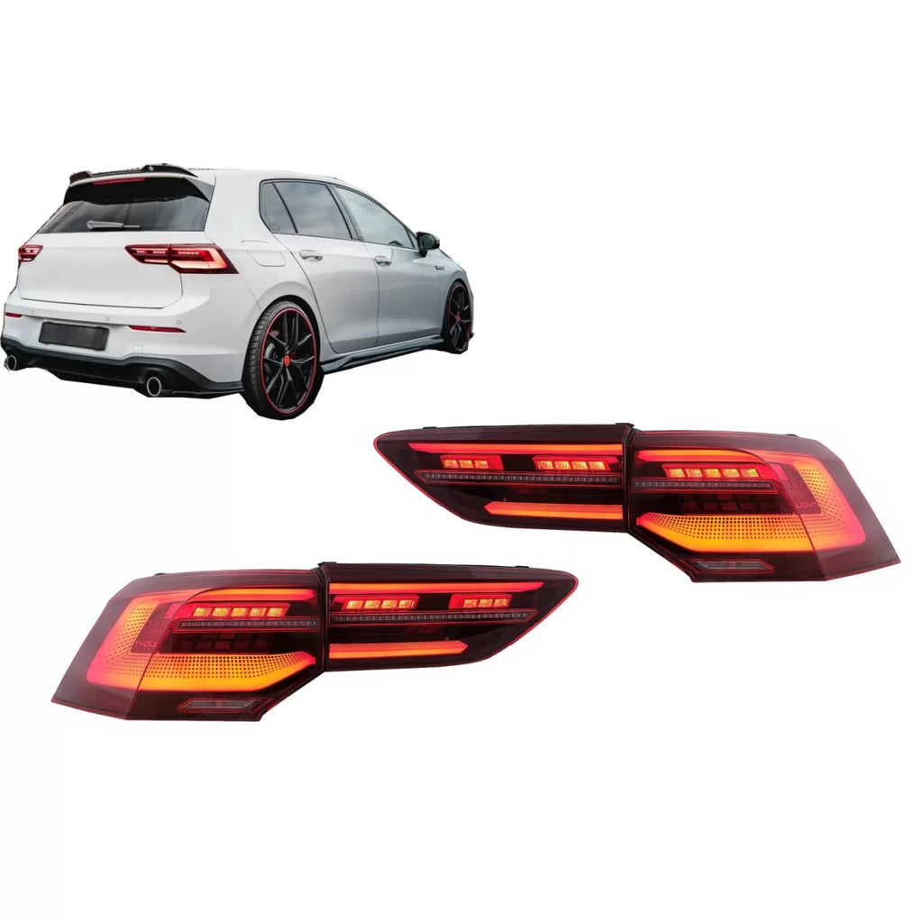 Fanali posteriori Full LED per VW Golf VIII hatchback Mk8 MQB (2020 e successivi) dinamico sequenziale Indicatori