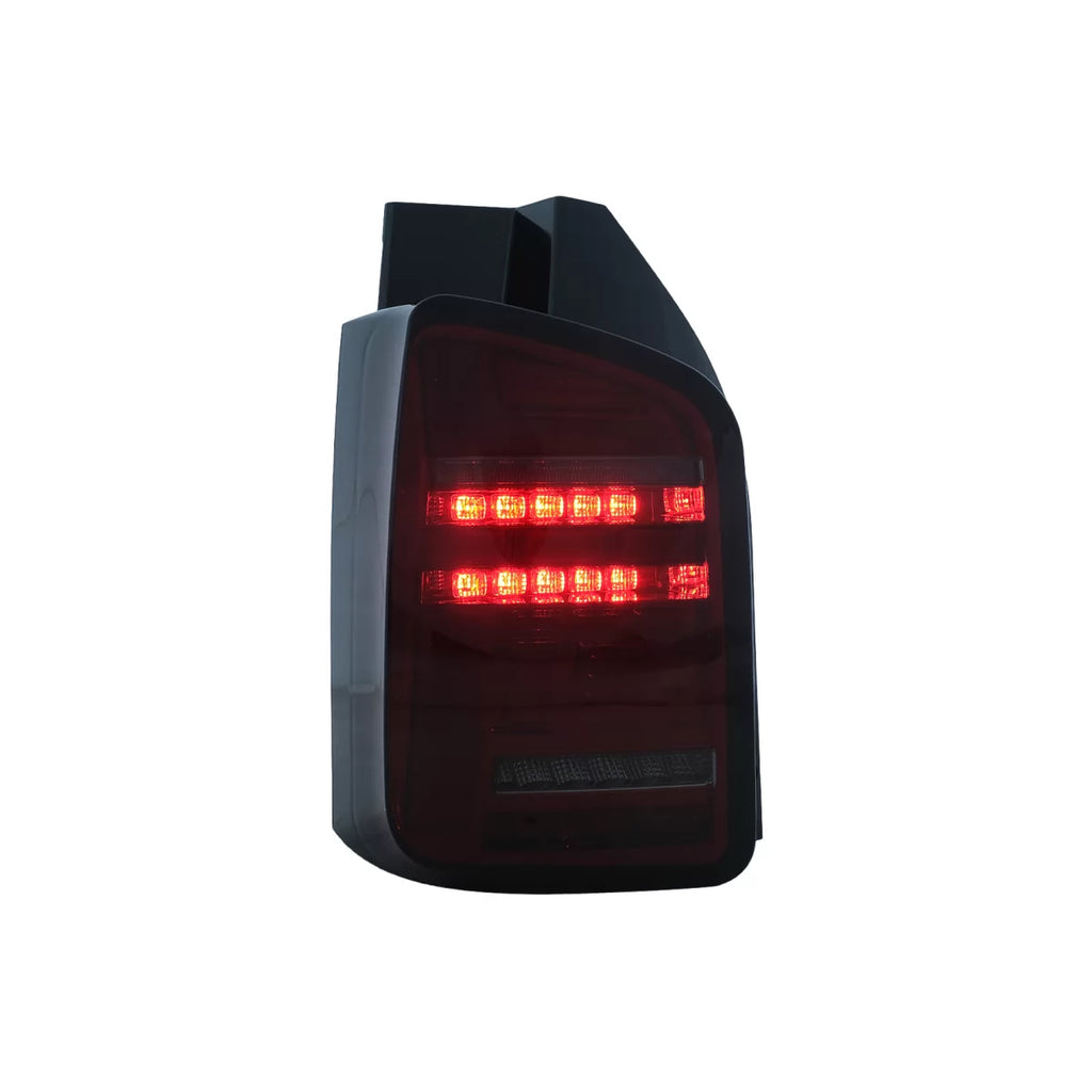 Fanali posteriori Full LED per VW Transporter V T5 restyling (2010-2015) rosso fumé sequenziale