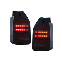 Fanali posteriori Full LED per VW Transporter V T5 restyling (2010-2015) rosso fumé sequenziale