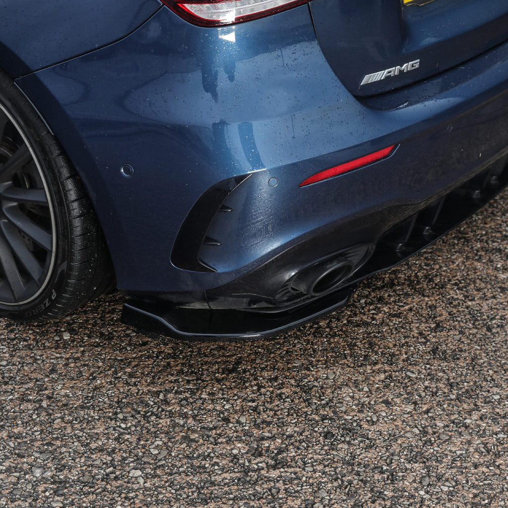Spatole Paraurti Posteriore Stile AMG Nero Lucido Mercedes A Class W177 2018+ - foto 2