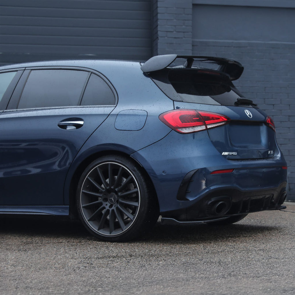 Spatole Paraurti Posteriore Stile AMG Nero Lucido Mercedes A Class W177 2018+ - foto 3