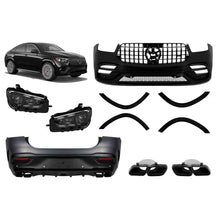 Carica l'immagine nel visualizzatore di Gallery, GLE63 A design kit per Mercedes GLE Coupe C167 2020-2023 con nero modanatura, nero griglia, nero Terminali di scarico,