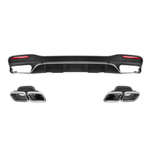 Diffusore stile GLE63 con cromato terminali per posteriore A design paraurti Mercedes GLE W166 2015-2019 -oo--oo-,