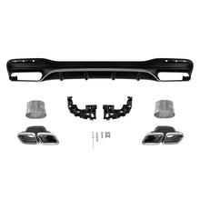 Diffusore stile GLE63 con cromato terminali per posteriore A design paraurti per Mercedes GLE W166 2015-2019 -oo--oo
