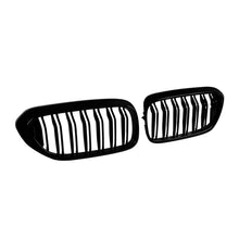 Carica l'immagine nel visualizzatore di Gallery, Nero lucido Griglie a doppia lamella per BMW Serie 5 G30, G31 2017-2020