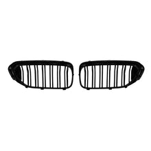 Carica l'immagine nel visualizzatore di Gallery, Nero lucido Griglie a doppia lamella per BMW Serie 5 G30, G31 2017-2020