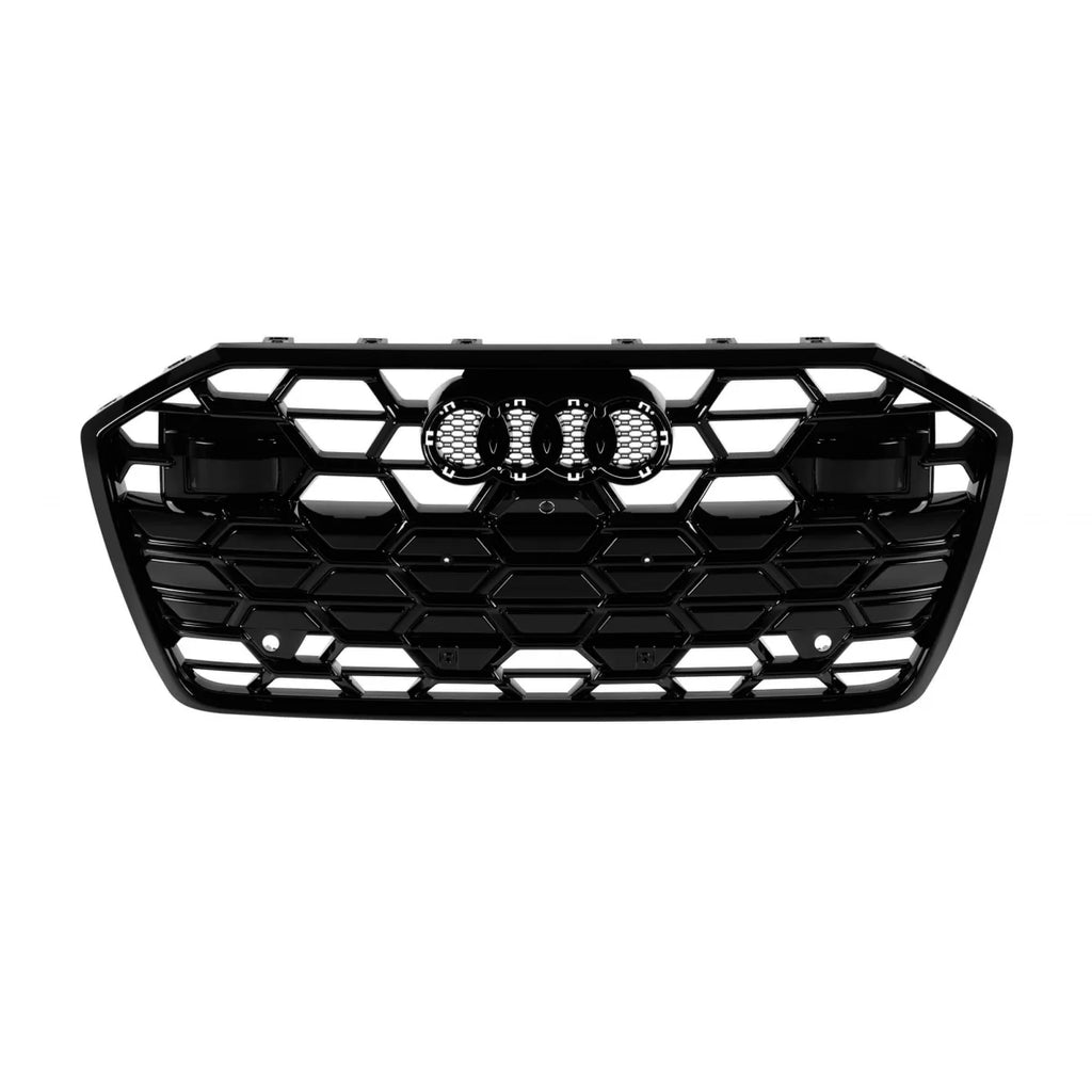 Nero lucido griglia set per Audi A6 S-Line Paraurti anteriore 2019-2024