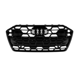 Nero lucido griglia set per Audi A6 S-Line Paraurti anteriore 2019-2024