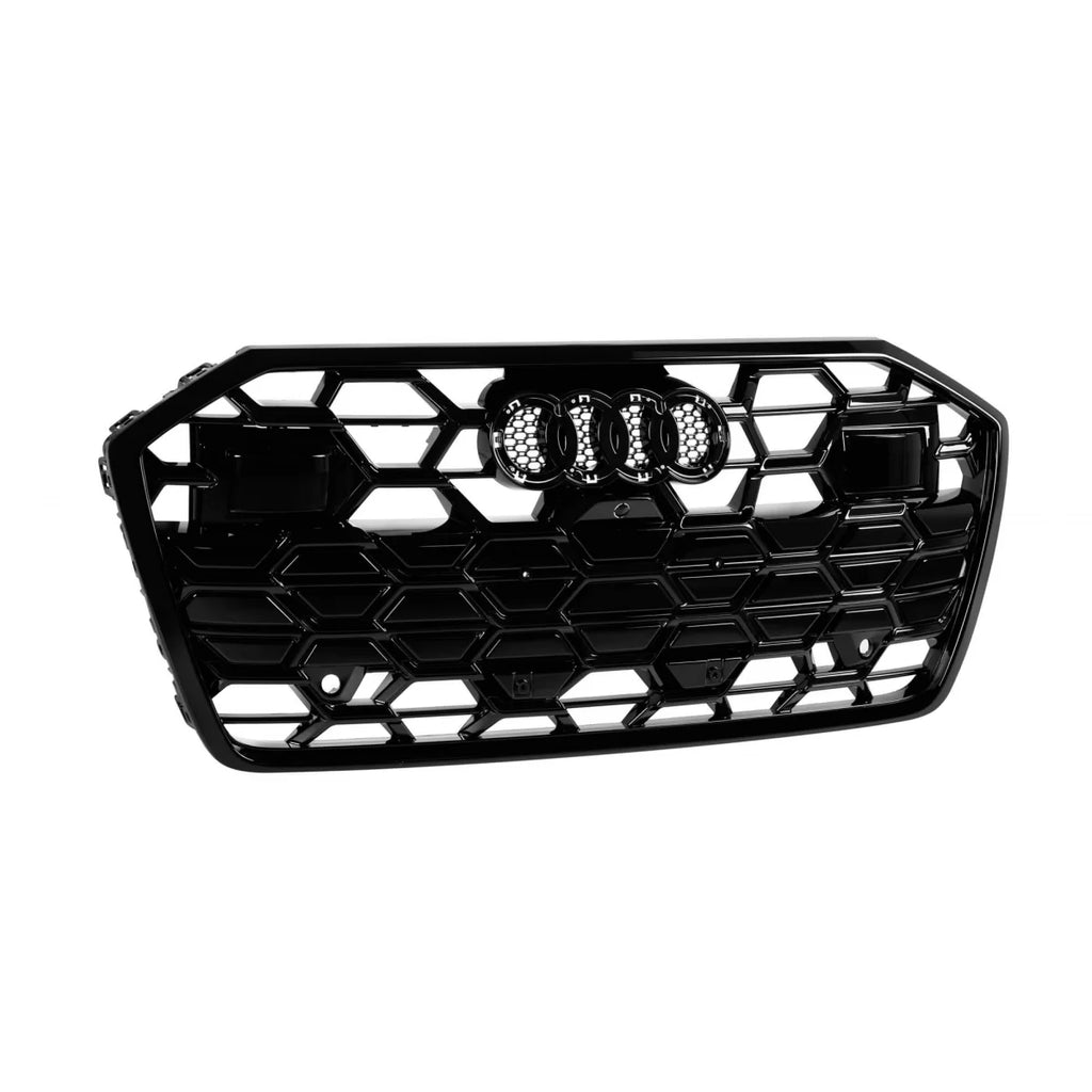 Nero lucido griglia set per Audi A6 S-Line Paraurti anteriore 2019-2024