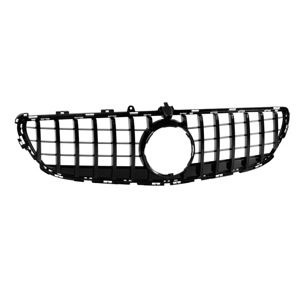 Nero lucido GT-stile griglia per Mercedes CLS C218 2015-2018 con telecamera foro