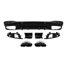 Diffusore stile GLS63 con nero terminali per posteriore A design paraurti on Mercedes GLS X167 dal 2019 -oo--oo-,