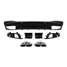 Diffusore stile GLS63 con cromato terminali per posteriore A design paraurti per Mercedes GLS X167 dal 2019 -oo--oo