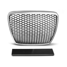 Grigio/nero griglia stile RS per Audi A6 C6 berlina, wagon 2009-2011