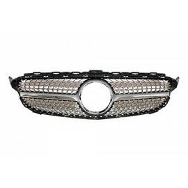 Griglia Mercedes Classe C W205 2014-2018 conversione in Diamond Chromed