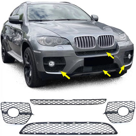 Griglia paraurti Fendinebbia modanatura set per BMW X6 E71 06-14