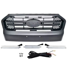 Griglia con LED nero con doppio Bar compatibile Ford Ranger T7 16-19