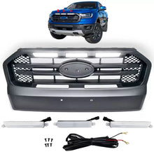 Griglia con LED nero con doppio Bar compatibile Ford Ranger T7 16-19