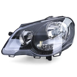 GTI tazza faro anteriore nero sinistro compatibile per VW Polo 9N3 2005-2009