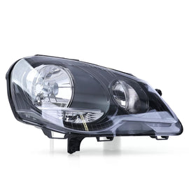 GTI tazza faro anteriore nero destro compatibile per VW Polo 9N3 2005-2009