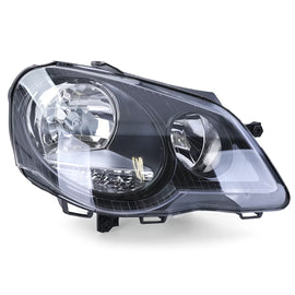 GTI tazza faro anteriore nero destro compatibile per VW Polo 9N3 2005-2009