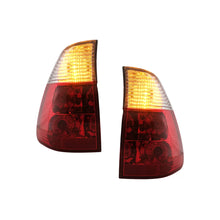 Carica l'immagine nel visualizzatore di Gallery, Alogeno fanali posteriori per BMW X5 E53 (1999-2006) rosso trasparente