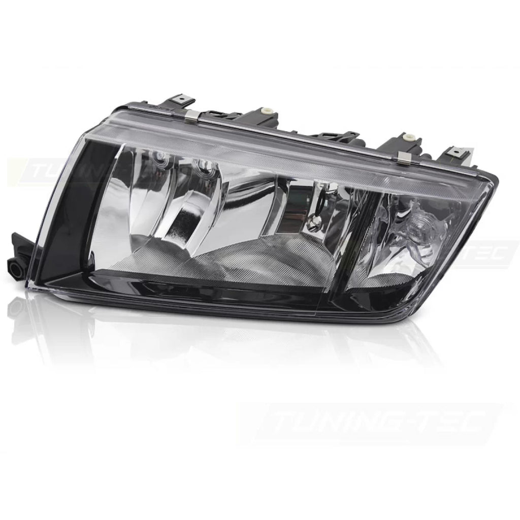 Faro anteriore nero lato sinistro TYC compatibile SKODA FABIA 99-07