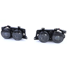 Carica l'immagine nel visualizzatore di Gallery, Faro anteriore nero fumé set compatibile Serie 5 BMW E34 88-95 Serie 7 E32 88-94