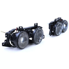 Carica l'immagine nel visualizzatore di Gallery, Faro anteriore nero fumé set compatibile Serie 5 BMW E34 88-95 Serie 7 E32 88-94