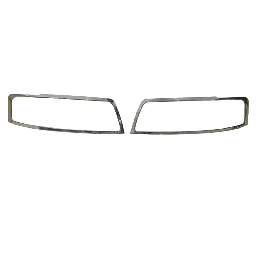 Faro anteriore coperture cromato per Audi A4 B6 2002-2004 2 pezzi