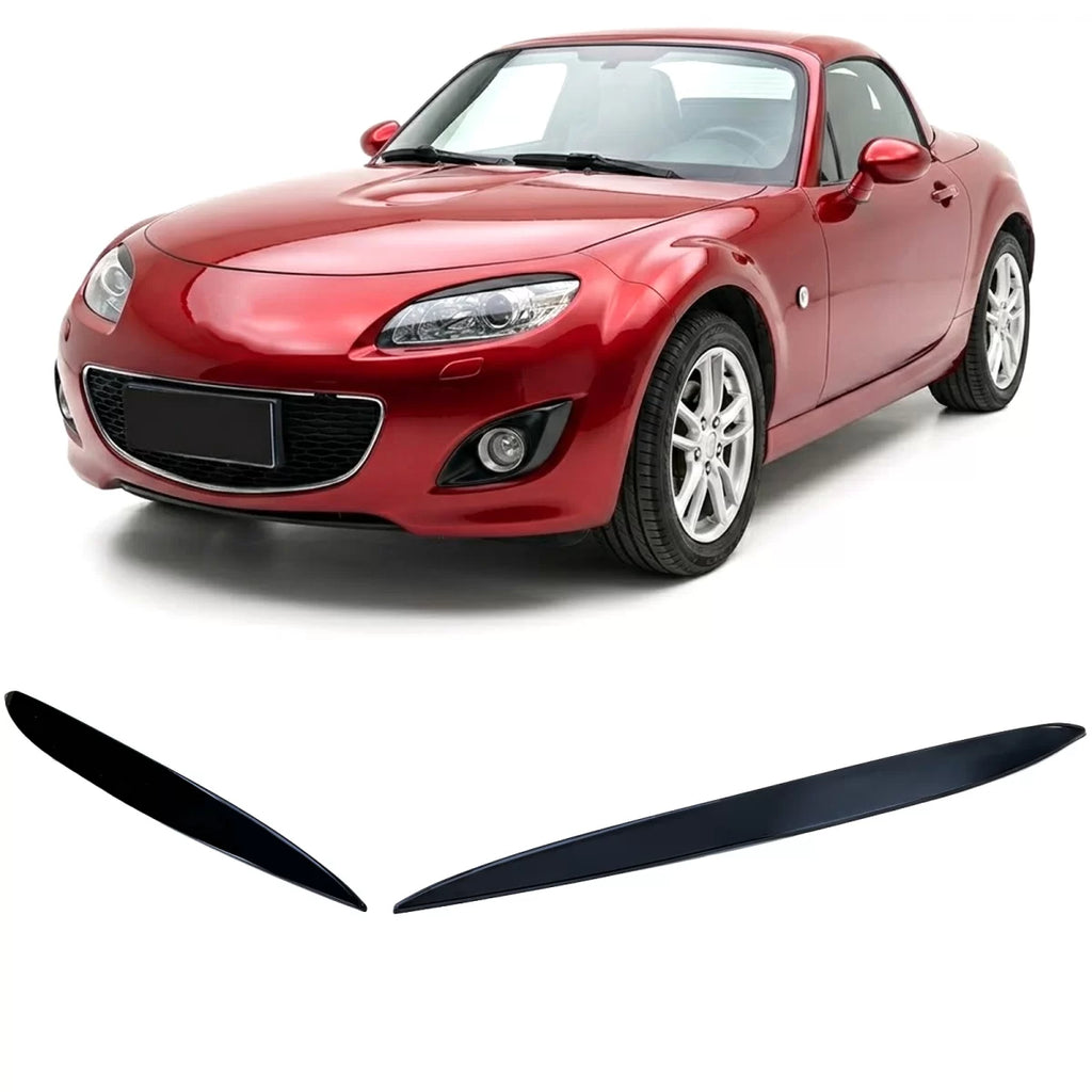 Faro anteriore coperture Evil Eye nero lucido compatibile Mazda MX-5 NC 2008-2015
