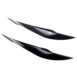 Palpebre fari per BMW 3 F30 / F31 2011-2019 verniciato Nero lucido 2 pezzi