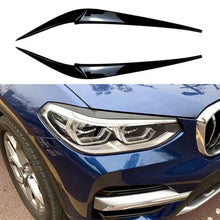 Carica l'immagine nel visualizzatore di Gallery, Palpebre fari per BMW X3 G01 &amp; X4 G02 2018+ verniciato Nero lucido 2 pezzi
