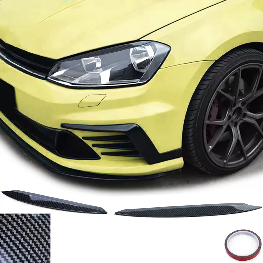 Faro anteriore palpebre Evil stile carbonio Optic per VW Golf 7 5G 12-21