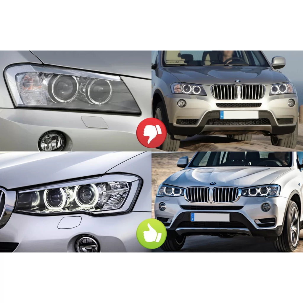 Set trasparenti fari per BMW X3 F25 2014-2017